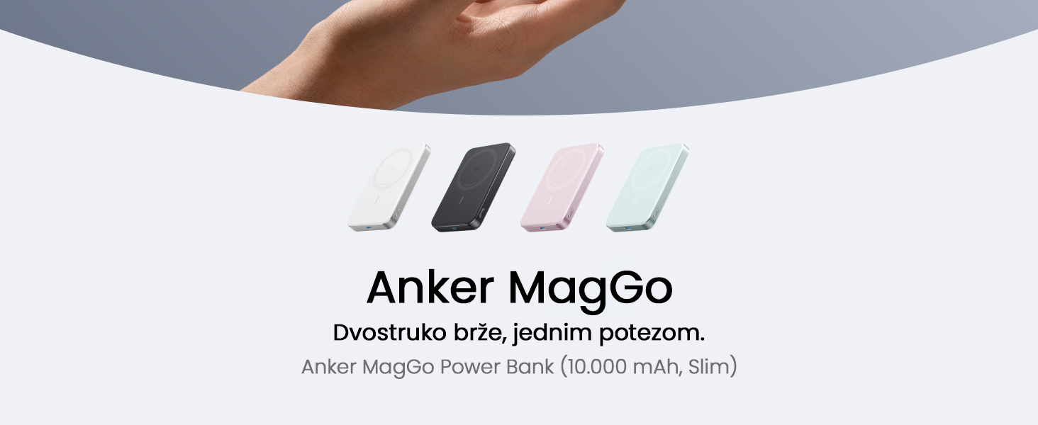Anker MagGo 10000mAh, 15W, magnetno bežični Power Bank