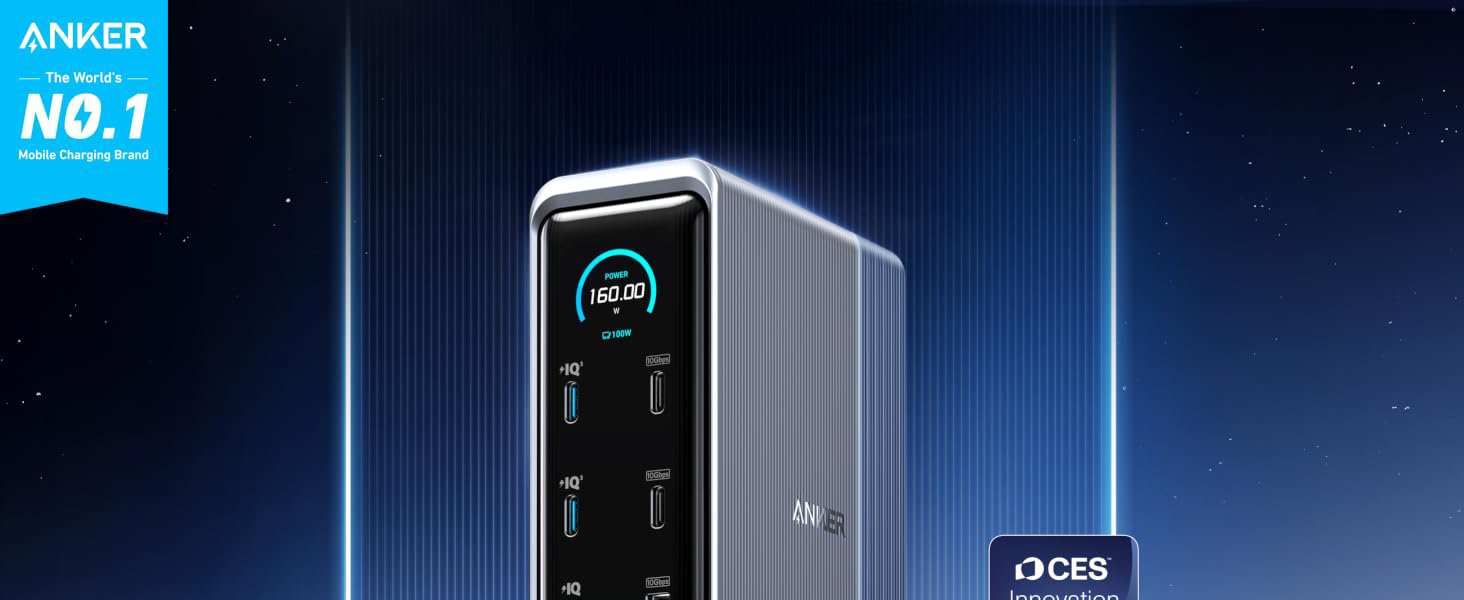 Anker Prime Docking Stanica 160W, 14u1, Dual Display