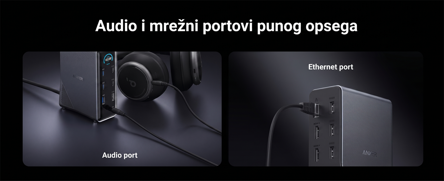 Anker Prime Docking Stanica 160W, 14u1, Dual Display