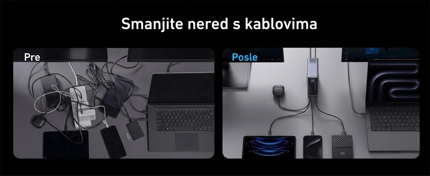 Anker Prime Docking Stanica 160W, 14u1, Dual Display