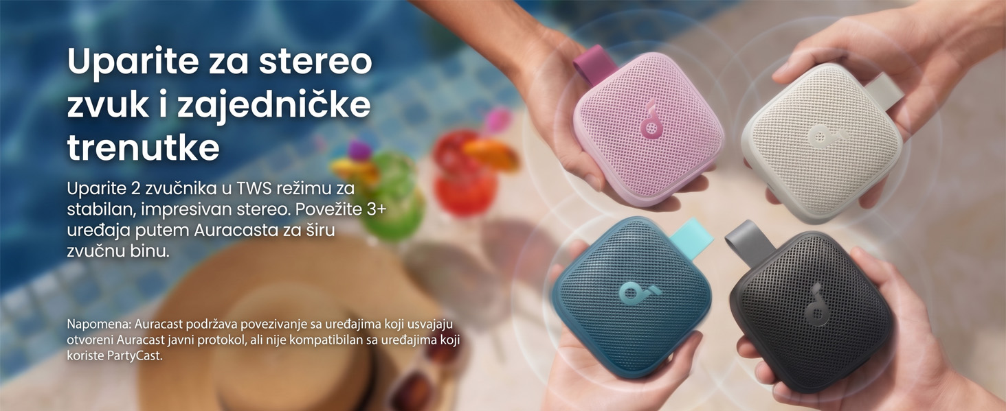 Anker Soundcore Boom Go 3i 15W prenosni bluetooth IP68 zvučnik