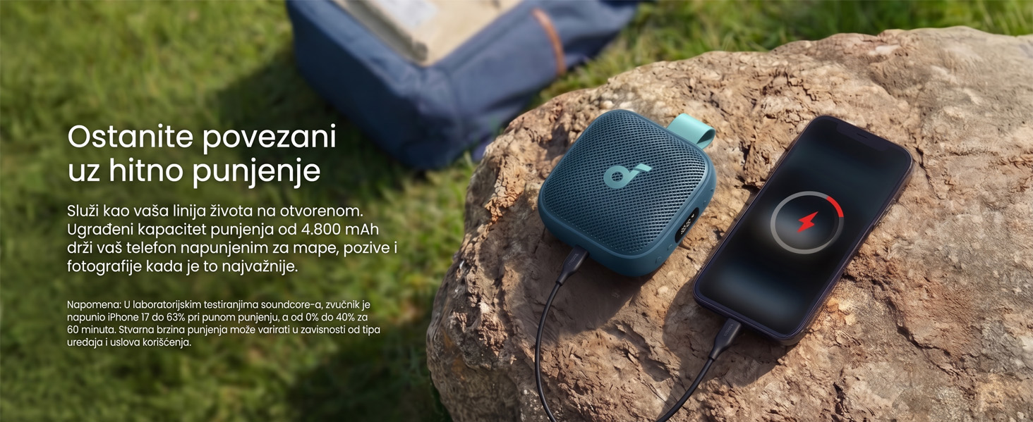 Anker Soundcore Boom Go 3i 15W prenosni bluetooth IP68 zvučnik