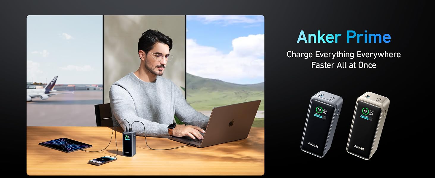 ANKER Prime 20000mAh, 200W, Power Bank za laptop