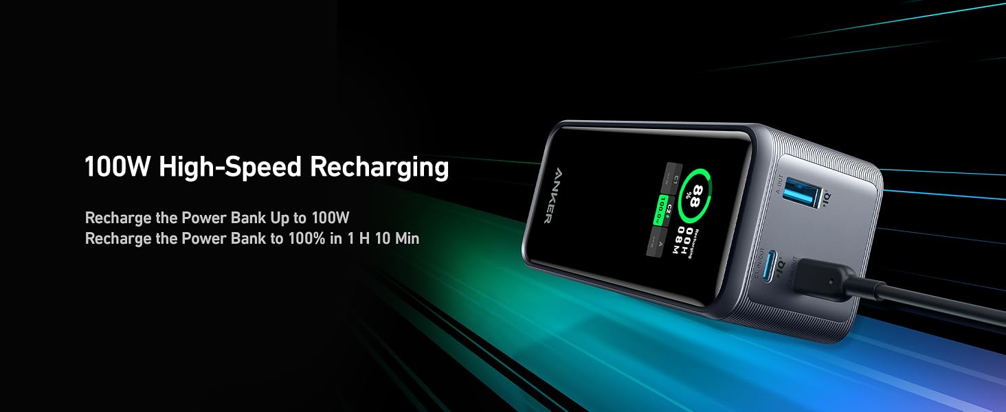 ANKER Prime 20000mAh, 200W, Power Bank za laptop