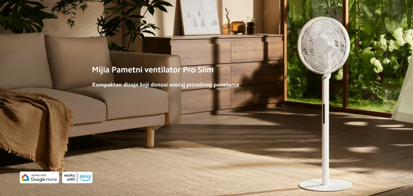 Xiaomi Mijia Smart Standing Fan Pro Slim Ventilator (BHR08UQEU)