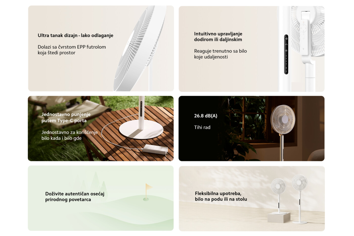 Xiaomi Mijia Smart Standing Fan Pro Slim Ventilator (BHR08UQEU)