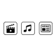 Režim za Filmove / Muziku / Igre icon