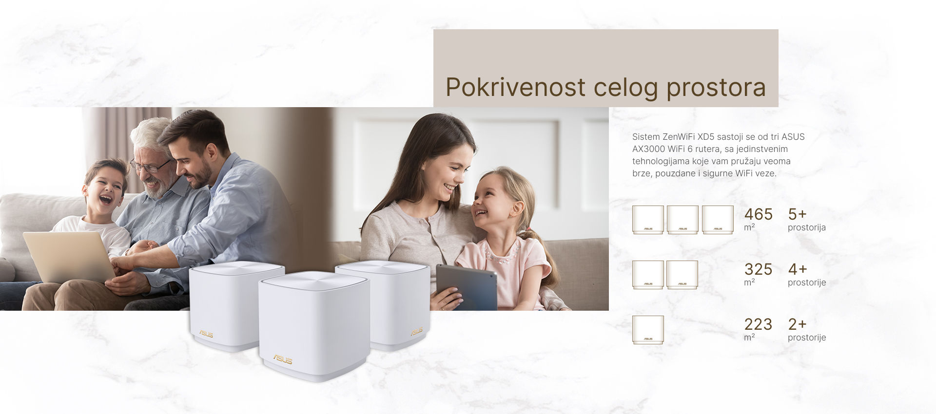 ZenWiFi XD5 (W-2-PK) WiFi 6 mesh router beli