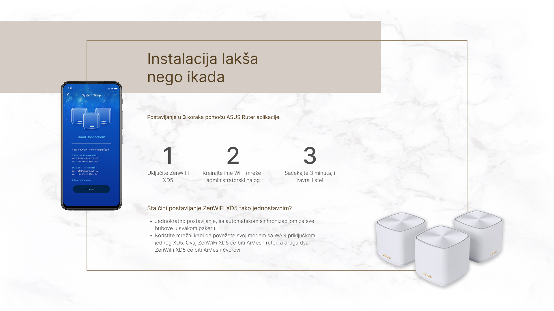 ZenWiFi XD5 (W-2-PK) WiFi 6 mesh router beli