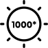 Maksimalno osvetljenje od 1.500 Nita