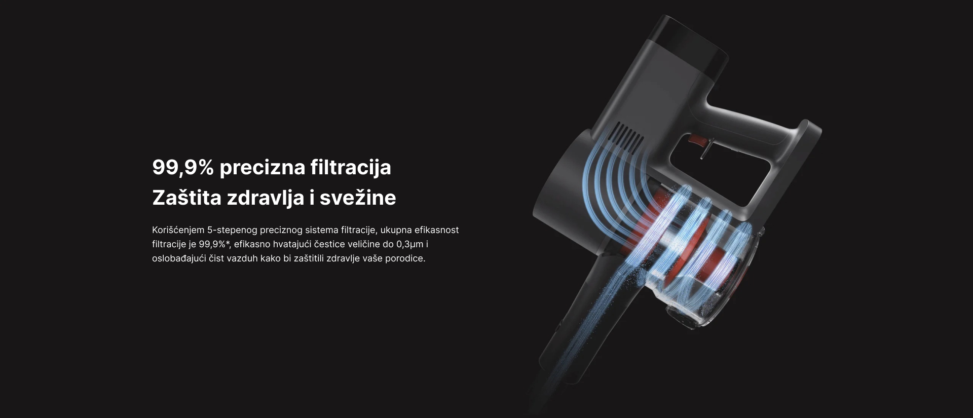 XIAOMI BHR8828EU G20 Max štapni usisivač sa posudom