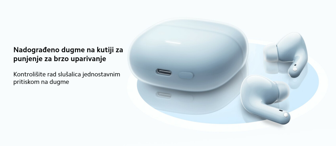 XIAOMI | BHR8653GL | BHR8655GL | Redmi Buds 6 Lite slušalice crne/bele
