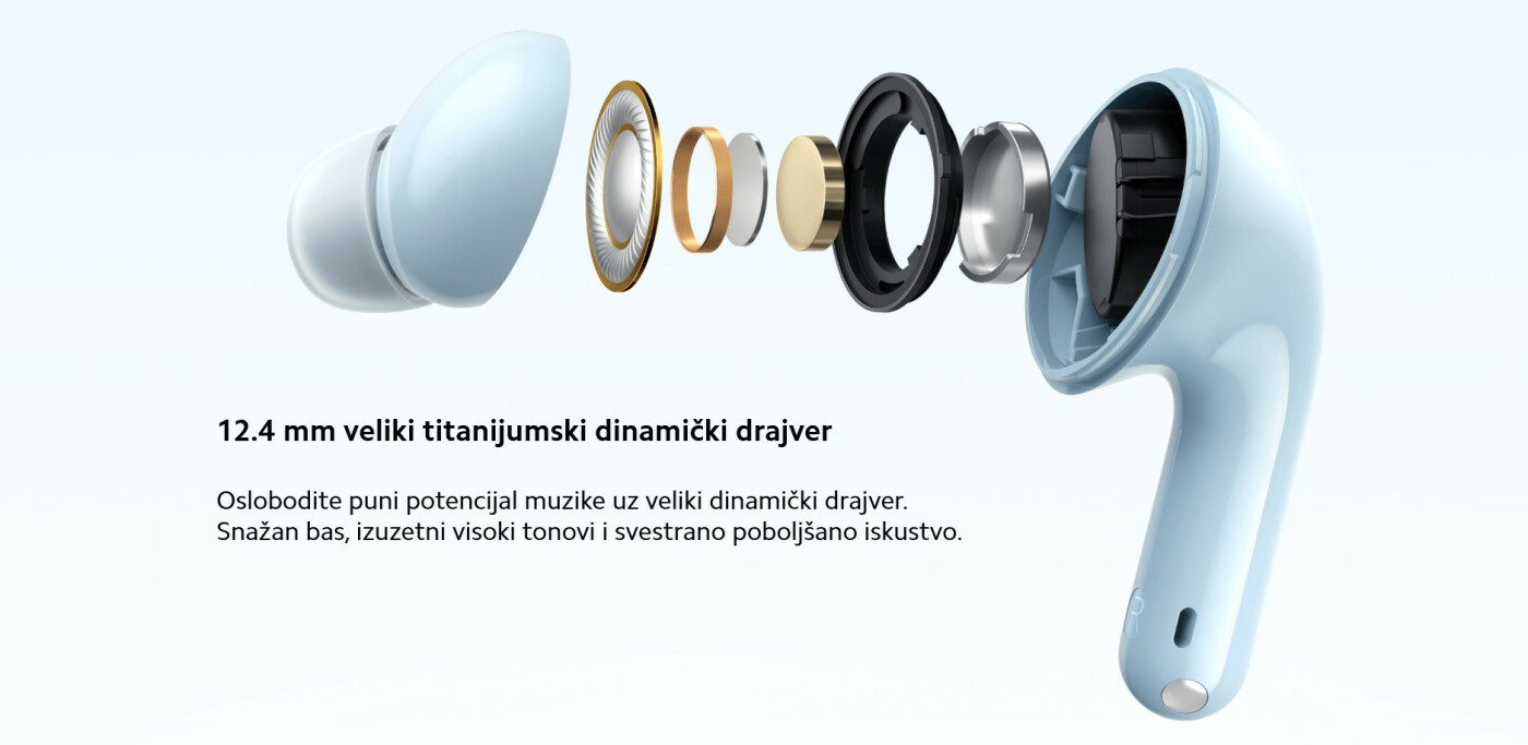 XIAOMI | BHR8653GL | BHR8655GL | Redmi Buds 6 Lite slušalice crne/bele