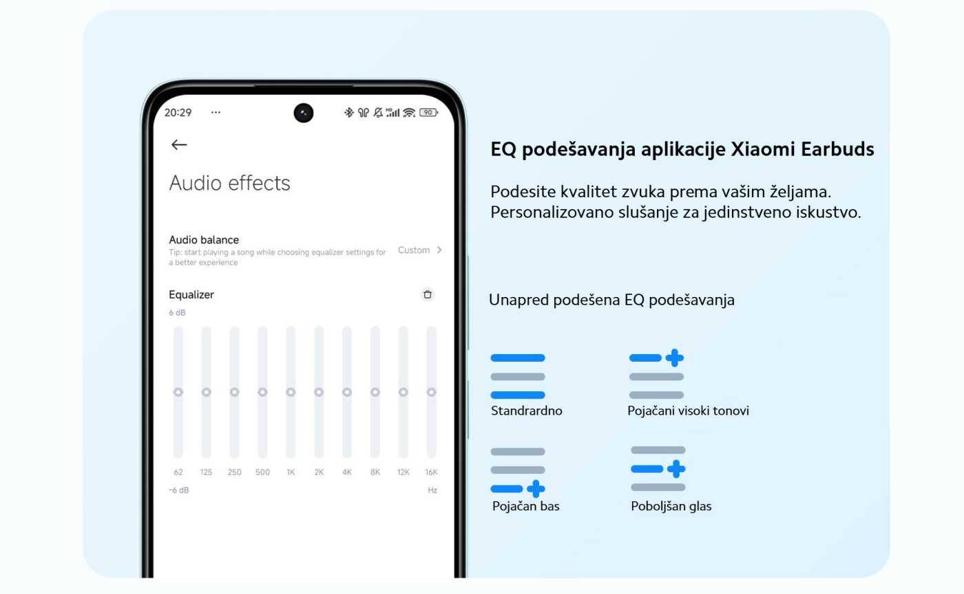 XIAOMI | BHR8653GL | BHR8655GL | Redmi Buds 6 Lite slušalice crne/bele