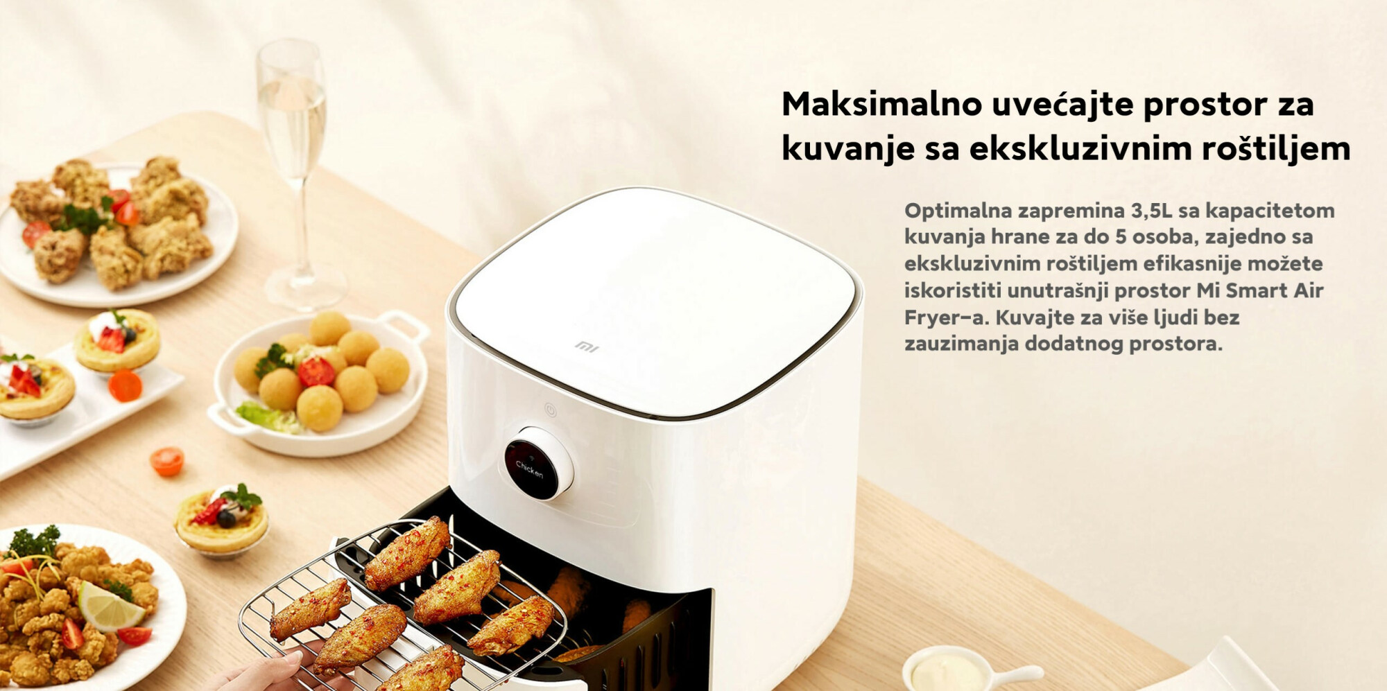 XIAOMI BHR4849EU Mi Smart friteza na vruć vazduh 3.5l