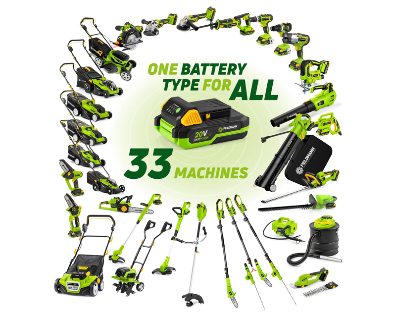 FIELDMANN FZF 70605-0 Akumulatorski duvač lišća 20V sa baterijom i punjačem