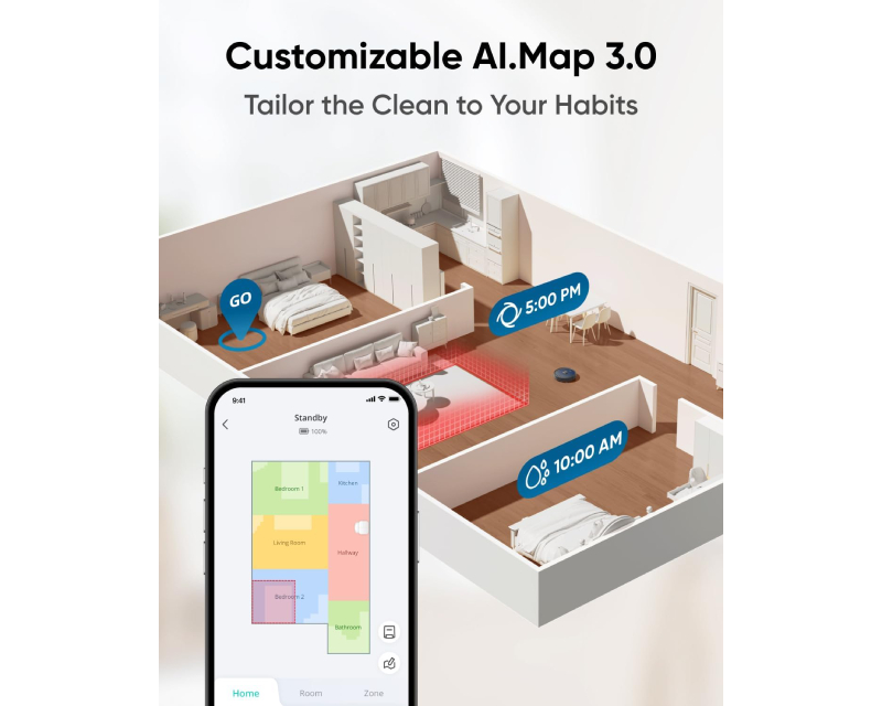Eufy Robot Usisivač X10 Pro Omni Bela