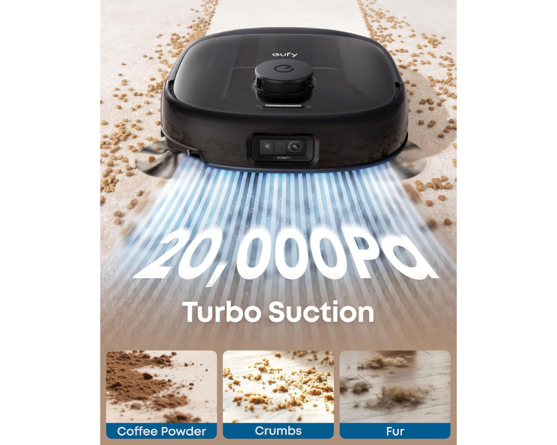 Eufy Omni E25 HydroJet Robot Usisivač sa bazom crni