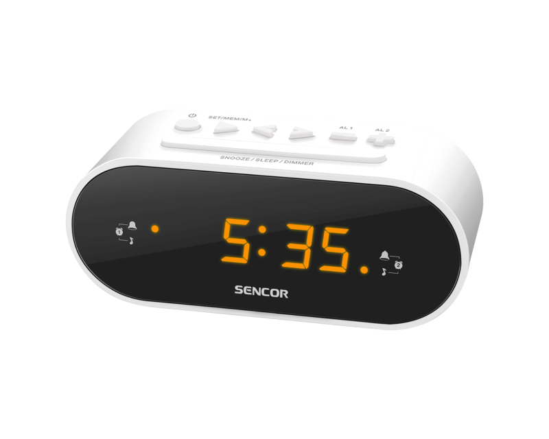 SRC 1100 W beli radio budilnik