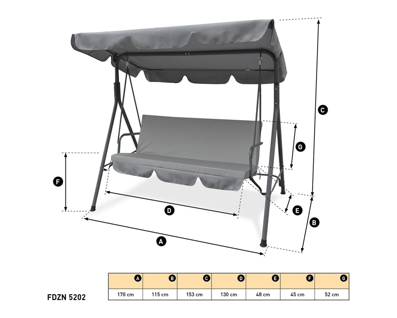 FIELDMANN FDZN 5202 Baštenska stolica za ljuljanje