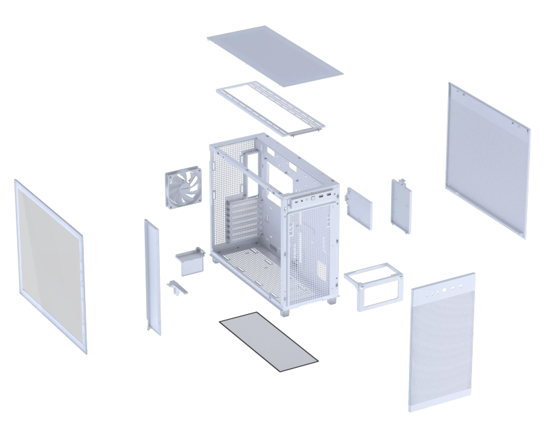 PRIME AP303 TG WHITE micro-ATX kućište belo