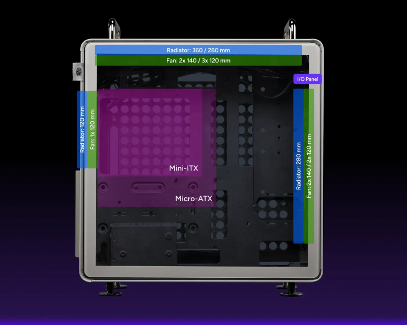 Qube 540 Moonstone modularno kućište