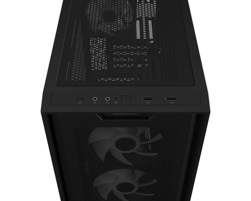 A21 PLUS TG ARGB micro-ATX kućište crno