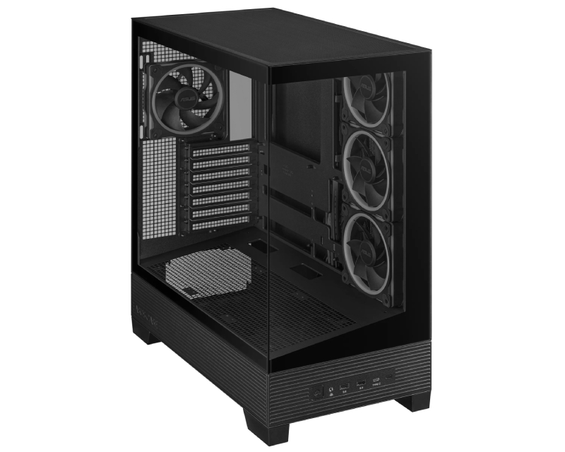 A31 PLUS TG ARGB BLACK ATX kućište crno