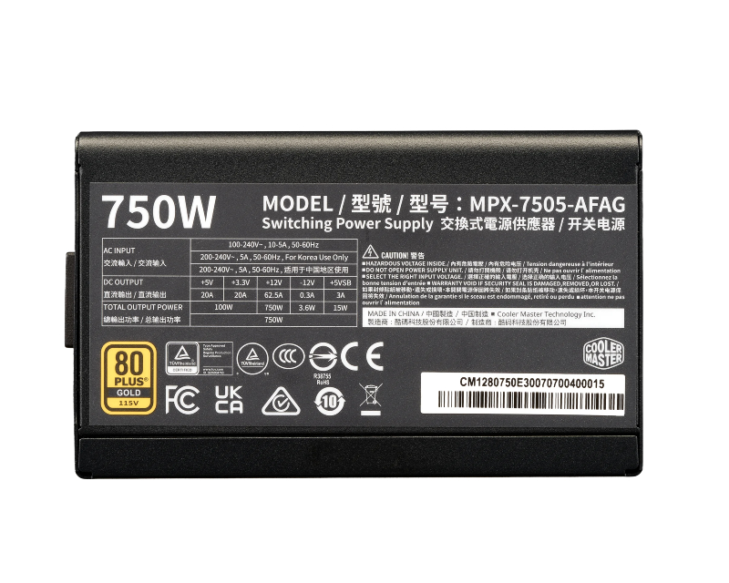 Elite Gold 750W napajanje (MPX-7505-AFAG-BEU) 5Y