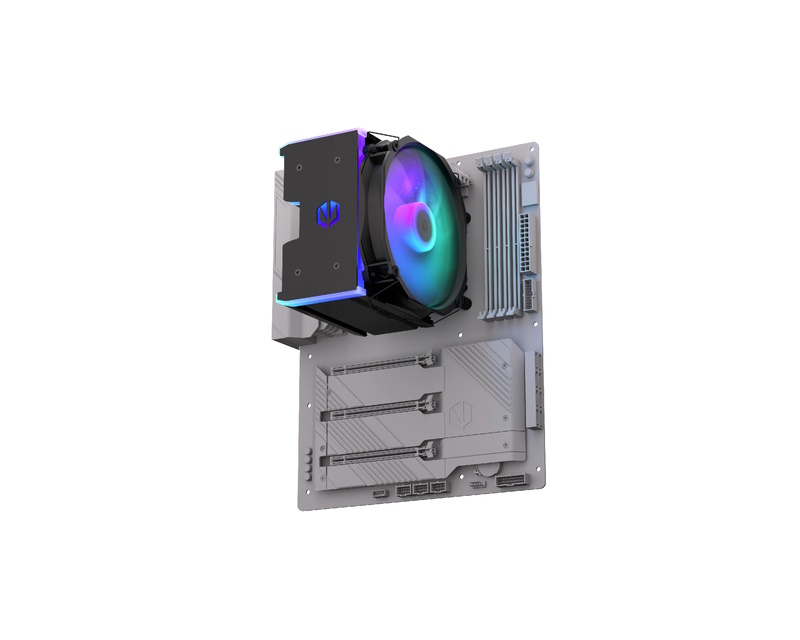 Fortis 5 Black ARGB crni procesorski hladnjak (EY3A014)