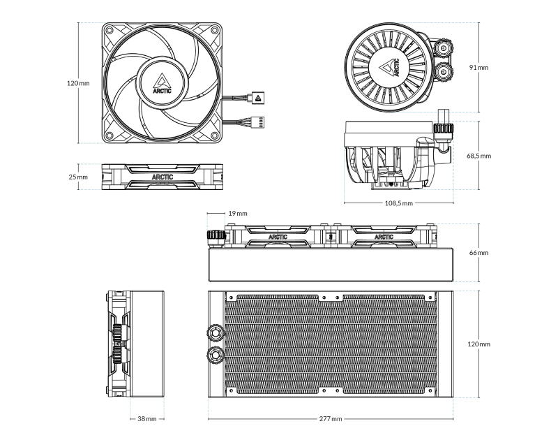 Liquid Freezer III Pro 240 A-RGB White vodeno hlađenje belo (ACFRE00186A)