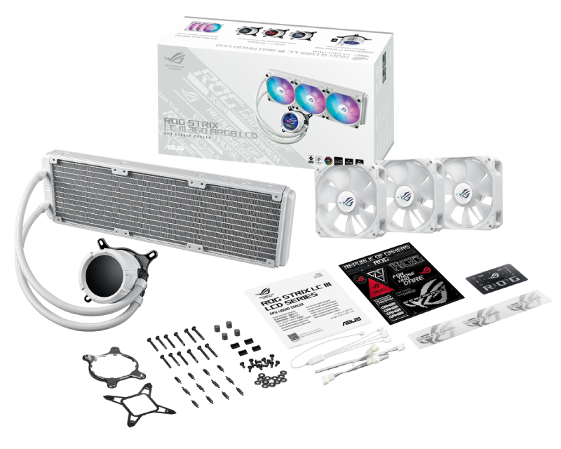 ROG STRIX LC III 360 ARGB LCD WHT vodeno hlađenje belo