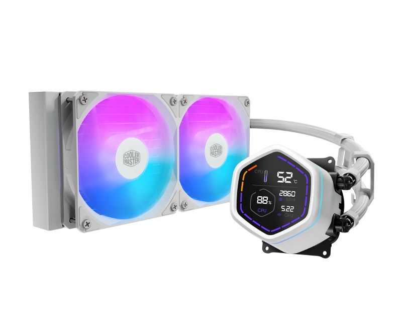 MasterLiquid Core Nex Digital 240 White vodeno hlađenje