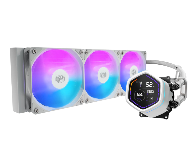 MasterLiquid Core Nex Digital 360 White ARGB vodeno