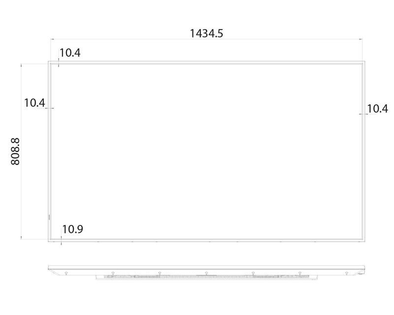 65 inča 65GM50D 4K UHD 500 nita Digital Signage Display - 18/7 Operation