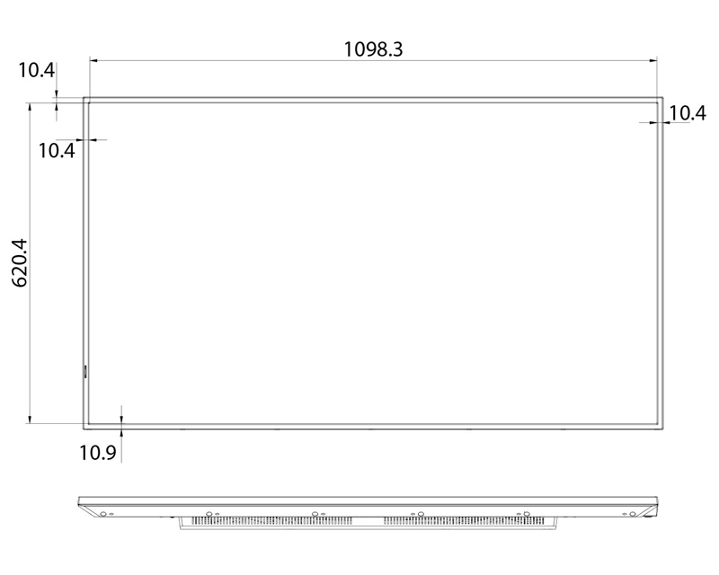 50 inča 50GM50D 4K UHD 500 nita Digital Signage Display - 18/7 Operation