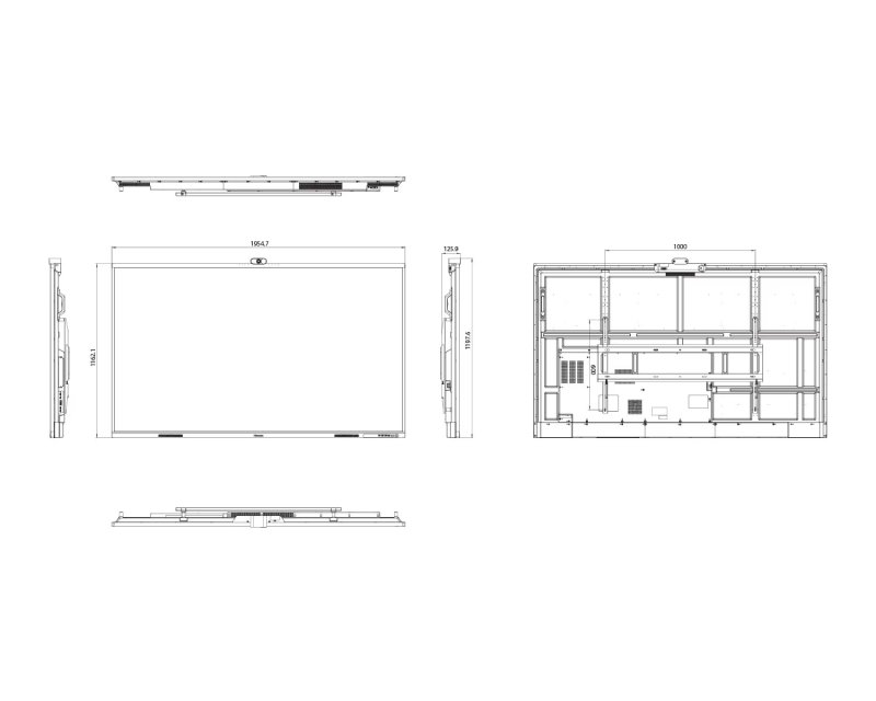 86 inča 86WM6FE-A 4K UHD LED 400 nita Interactive Display sa kamerom