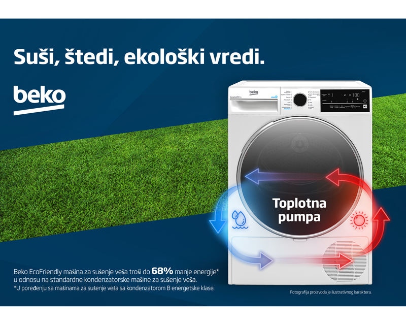 Beko  Mašina za sušenje veša B3T 67230