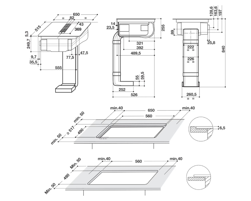 WVH 1065B F KIT indukciona ugradna ploča