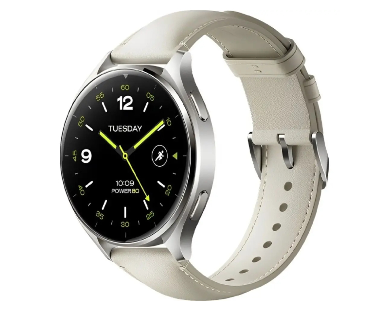 Watch 2 Titan Gray Case With White Leather Strap (BHR9306GL)