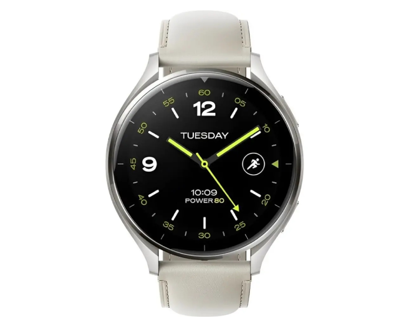 Watch 2 Titan Gray Case With White Leather Strap (BHR9306GL)