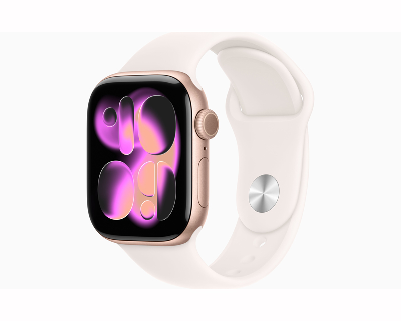 Watch S11 GPS 42mm Rose Gold Aluminium Case with Light Blush Sport Band - M/L (meu44rk/a)