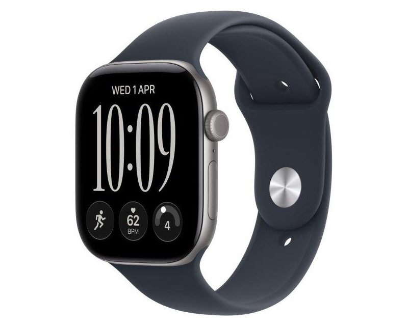 Watch S12 GPS 42mm Space Grey Aluminium Case with Navy Blue Sport Band - M/L (mje94et/a)