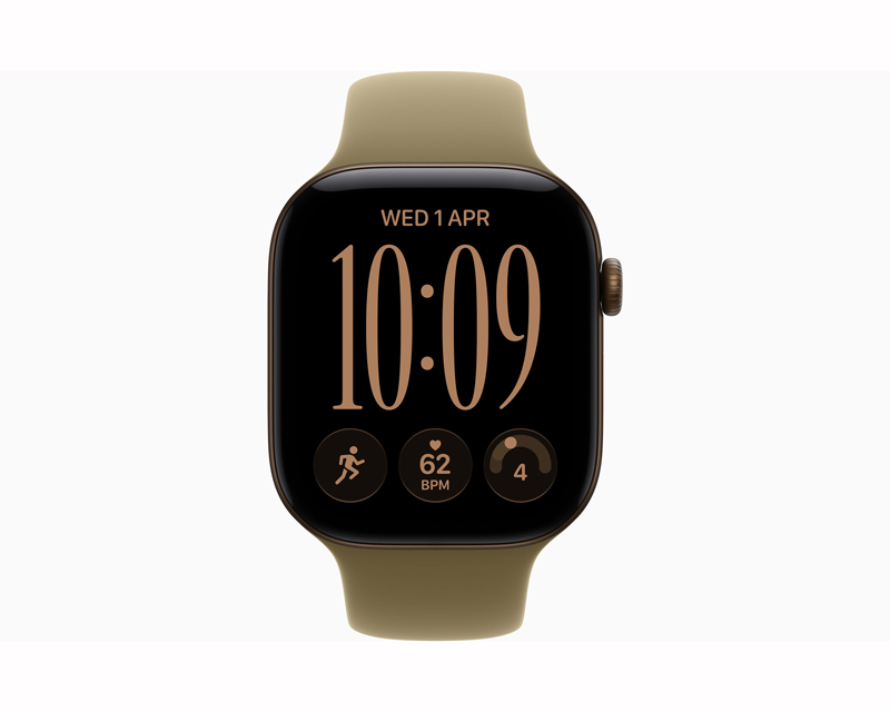 Watch S12 GPS 42mm Dark Bronze Aluminium Case with Olive Sport Band - S/M (mjef4et/a)