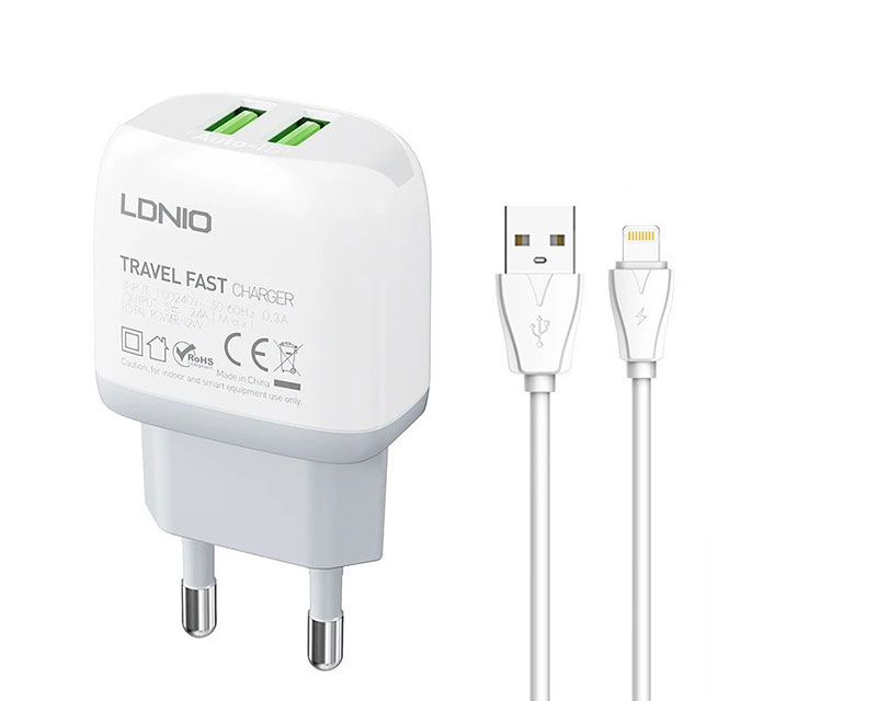Q229 USB/Tip C QC3.0 20W punjač + kabl iPhone