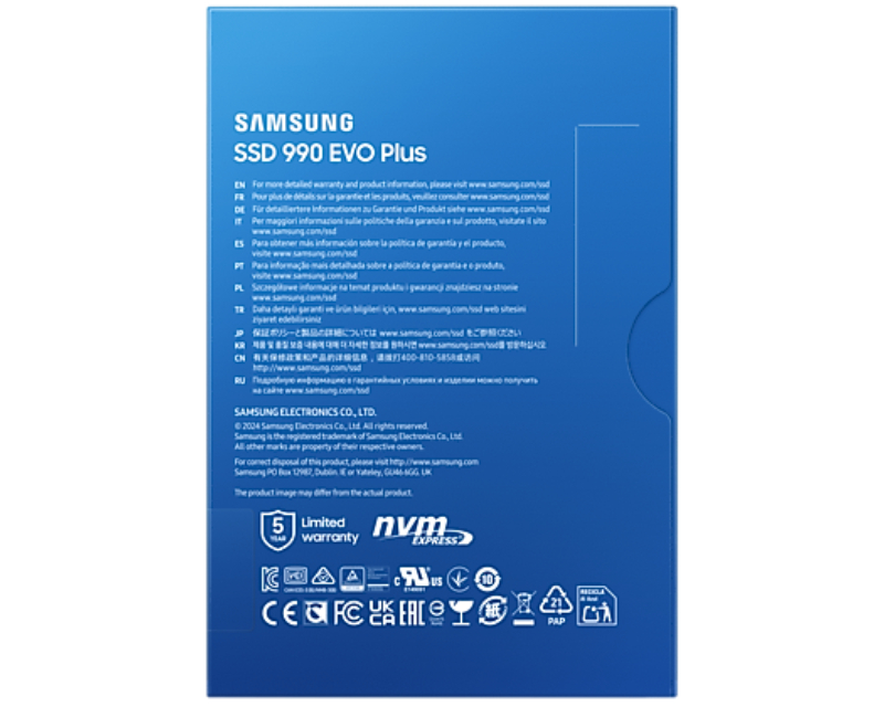 Samsung 1TB M.2 990 EVO Plus (MZ-V9S1T0BW) SSD disk PCle 4.0