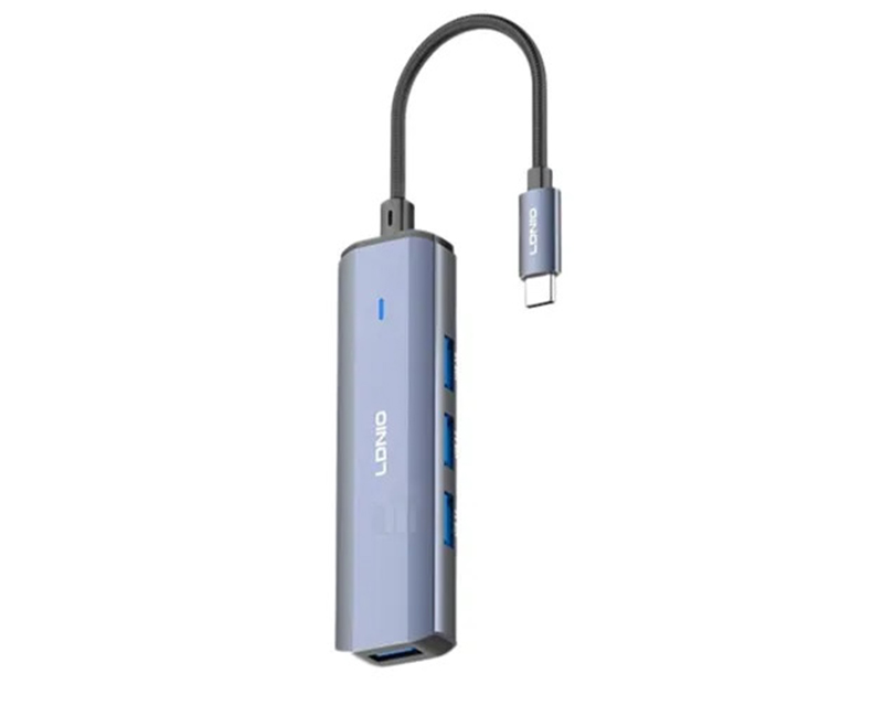 DS-114C  adapter Tip C na USB 4 in 1 sivi