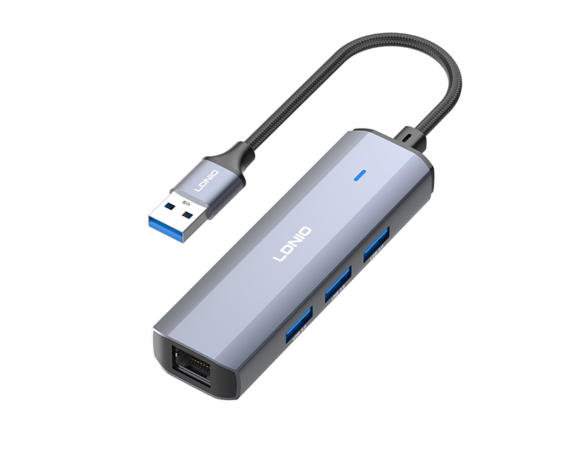 DS-124U Multifunkcionalni adapter 4 in 1 sivi