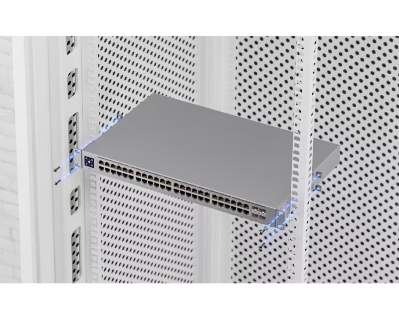 UBIQUITI USW-48-POE 48-port Layer 2 PoE switch, fanless, 48 GbE RJ45 ports(32 PoE/PoE+), 4*SFP, 195W