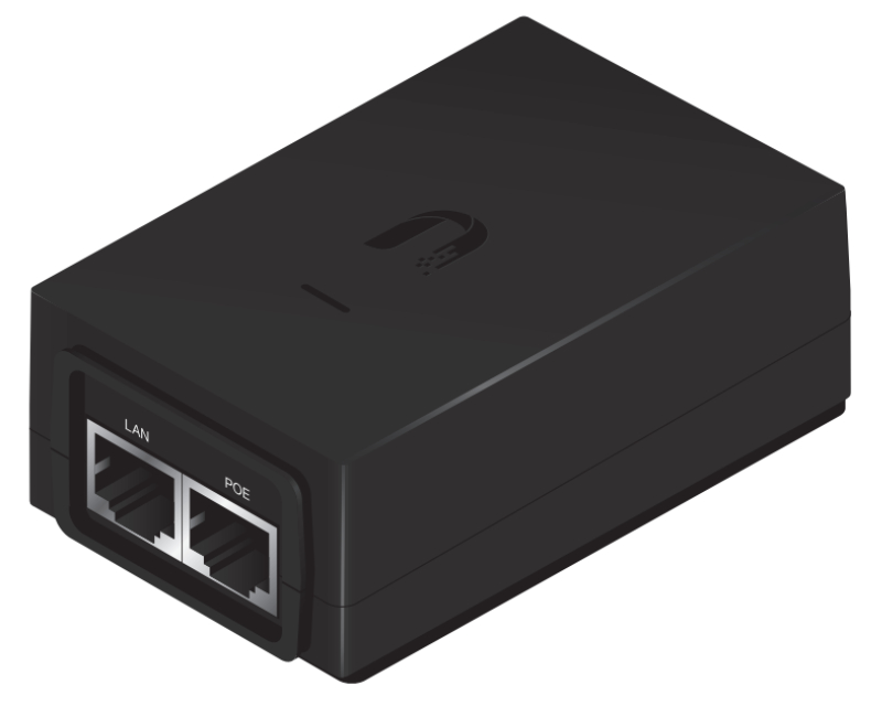 PoE 48V DC 0.5A adapter for Carrier Instalations/earth grounding/ESD protection (POE-48-24W-G)
